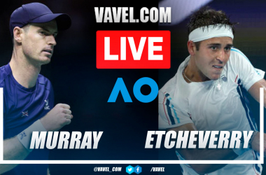 Highlights and points of Murray 0-3 Etcheverry at Australian Open