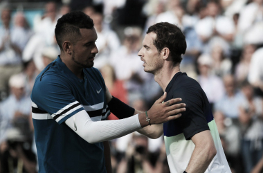 Em sua volta ao circuito, Murray perde em três sets para Kyrgios em Queen’s