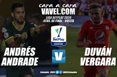 Cara a cara: Andrés Andrade vs Duván Vergara