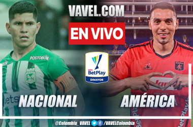 Resumen y Goles: Atlético Nacional 2-1 América de Cali en Liga BetPlay