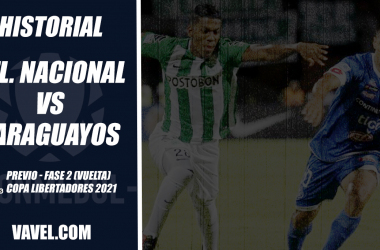 Historial de Atlético Nacional recibiendo equipos paraguayos