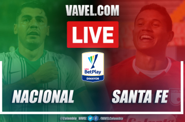 Resumen Nacional vs Santa Fe en Liga BetPlay 2021-I (2-0)