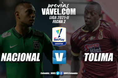 Previa Atlético Nacional vs Deportes Tolima: duelo con tendencia 'vinotinto' en el último tiempo