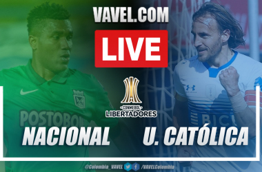 Resumen Atlético Nacional vs Universidad Católica (2-0) en la fecha 1 del grupo F por Copa Libertadores 2021