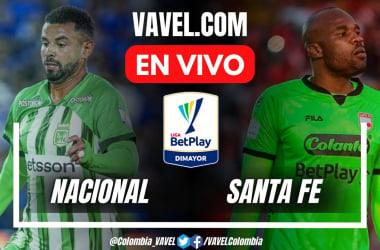 Resumen y goles: Nacional 5-0 Santa Fe en la fecha 1 por cuadrangulares Liga BetPlay 2024-II