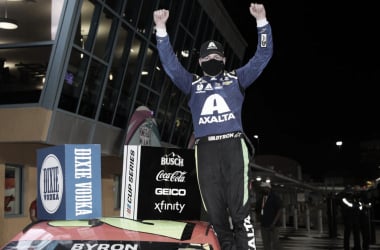 Festejo de Byron en Victory Lane / Foto: Hendrick Motorsports Twitter