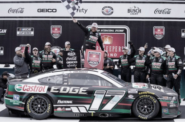 NASCAR Cup: Buescher extendió la racha victoriosa en Michigan