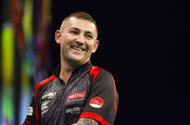 Premier League Darts Night Three: Aspinall inflicts first defeat of competition on Van Gerwen