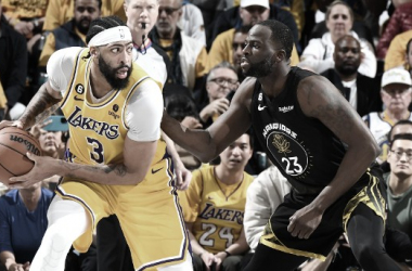 Anthony Davis bloquea a Golden State Warriors en el primer duelo