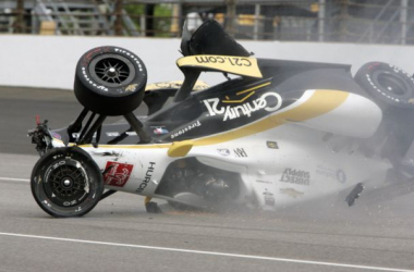 IndyCar: Cut Tire Caused Second Airborne Accident At IMS