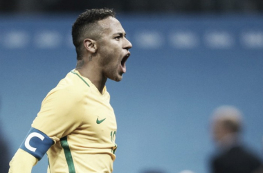 Neymar con la selección de Brasil. | Foto: CBF