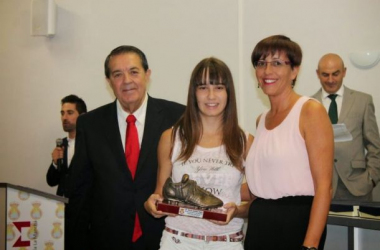 Noelia Abaldea, con la sub-17