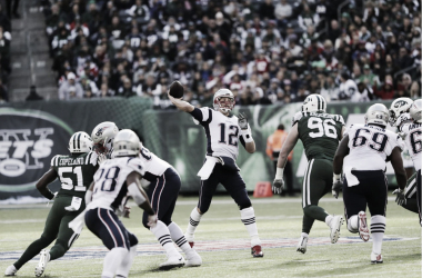 Victoria trabajada de los Patriots en el MetLife Stadium con récord histórico de Brady