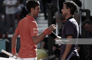 Dominic Thiem: "Djokovic está acercándose a su mejor nivel"