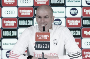 Zidane: “El equipo se encuentra bien y estamos contentos de jugar otra vez después de varios días de descanso"