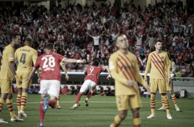 Com dois de Darwin Núñez, Benfica vence e agrava crise do Barcelona