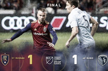 Real Salt Lake rescata un empate ante Sporting Kansas City&nbsp;