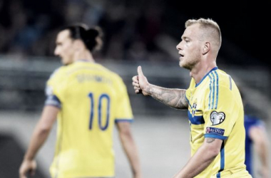 Guidetti, titular en la victoria de Suecia ante Moldavia