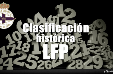 La clasificación histórica de la LFP sitúa al Deportivo en la undécima plaza