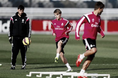 Primer entrenamiento de Martin Ødergaard