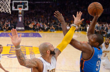 Short-Handed Thunder Halt Los Angeles Lakers’ Three-Game Win Streak