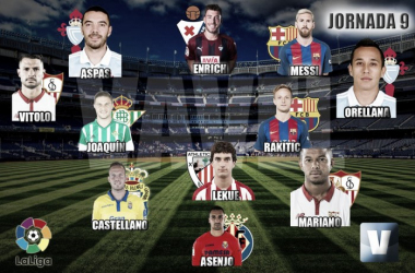 El Once de Oro de VAVEL: 9ª jornada de la La Liga