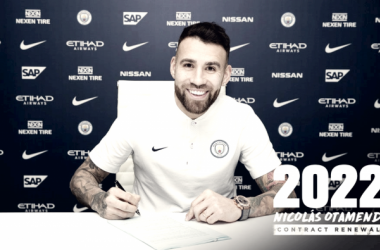 Nicolás Otamendi renueva con el City hasta 2022