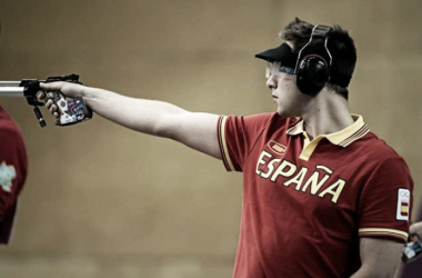 Pablo Carrera falla en la tercera ronda y se queda a un punto de la final de pistola 10 metros