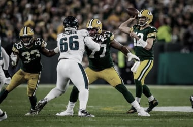 Los Eagles le quitan el invicto a
Aaron Rodgers y sus Packers