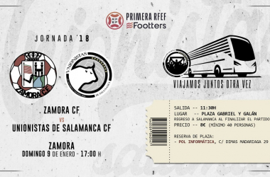 Previa Zamora CF vs Unionistas de Salamanca CF: en busca de tres puntos con 1200 gargantas animando como visitantes