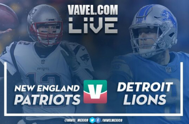 Resultado y video touchdowns del Patriots 10-26 Lions en NFL 2018