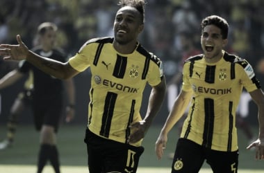 Borussia Dortmund 2-1 1. FSV Mainz 05: Aubameyang brace gives BVB opening day win