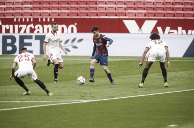 Un gran Barça frente a un mal Sevilla