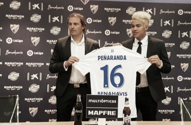 Peñaranda: &quot;No pensé dos veces la opción de venir al Málaga CF&quot;