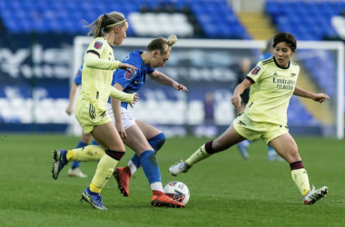 Jade Pennock on the ball during Birmingham City Women's 2-0 win over Arsenal Women at St. Andrews in January 2022.