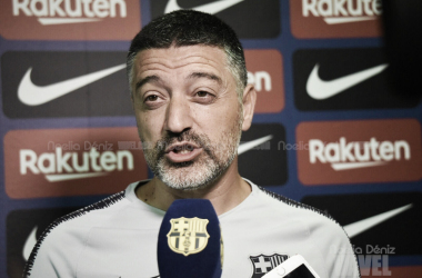 García Pimienta: "Esperamos terminar el partido con seis puntos"