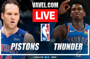 Detroit Pistons vs Oklahoma City Thunder LIVE Updates: Score, Stream Info, Lineups in NBA (0-0)