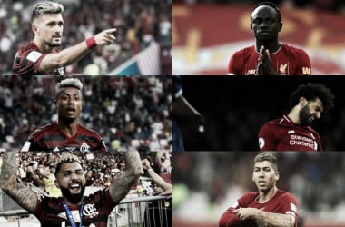 Embate de trios: Arrascaeta, Bruno Henrique e Gabigol vs. Salah, Mané e Firmino