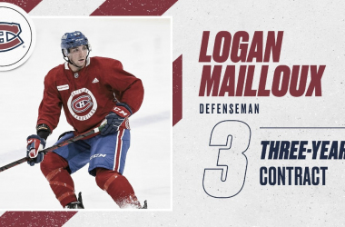 Los Canadiens firman a Logan Mailloux un año después de la polémica