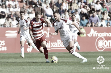 Pol Lozano fue una de las novedades del Granada CF contra el Albacete | Foto: LaLiga SmartBank