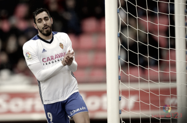 Borja Iglesias, el depredador del Real Zaragoza