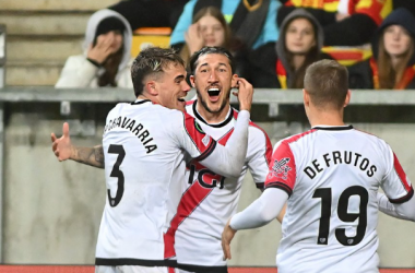 Celebrando el segundo gol | Foto: @RayoVallecano (X)