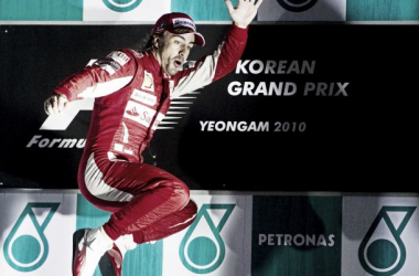 Previa histórica Gran Premio de Corea: 2010, Alonso sobrevive al caos