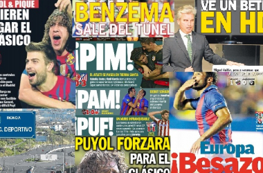 Las portadas del 21 de septiembre de 2012