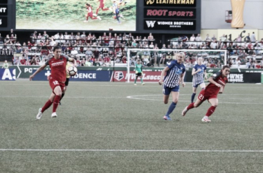 The Portland Thorns overwhelm the Boston Breakers in a 2-0 win