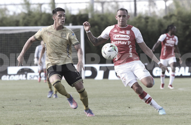 Resumen y goles: Águilas Doradas 1-2 Santa Fe en fase 1 por Copa Sudamericana 2023