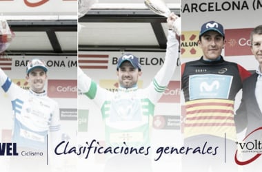 Volta a Catalunya 2018: clasificaciones generales