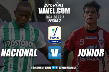 Previa Atlético Nacional vs
Junior de Barranquilla: el clásico de la segunda fecha de la Liga BetPlay