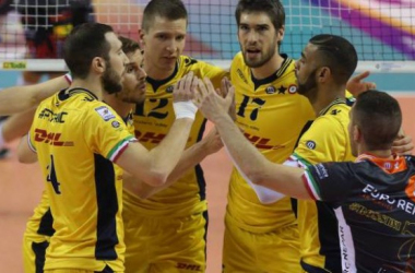 Volley maschile - La Dhl Modena vince a Perugia ed è a un passo dallo scudetto