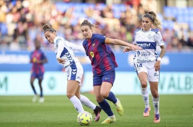 Alexia en el partido. Fuente: Liga F